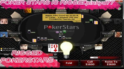 is pokerstars rigged